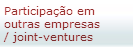 Participao em outras empresas<br />
                / joint-ventures